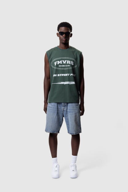 RACER SERIES SLEEVELESS - PINE GREEN