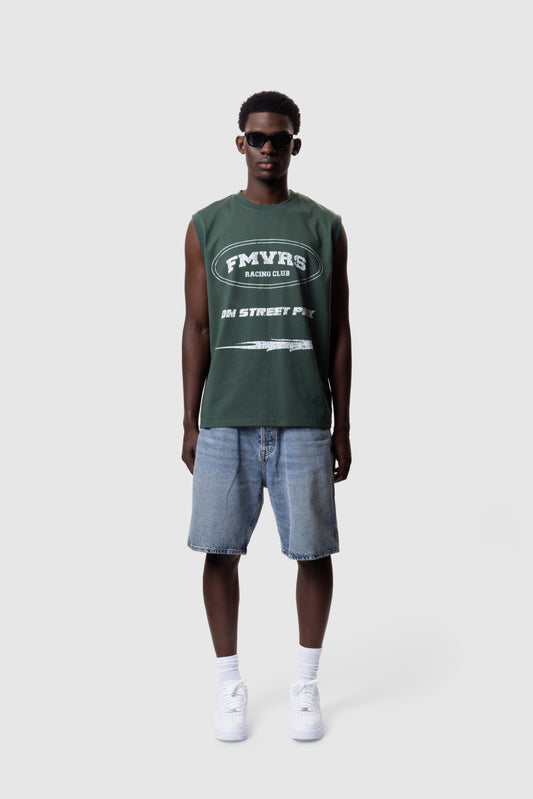 RACER SERIES SLEEVELESS - PINE GREEN