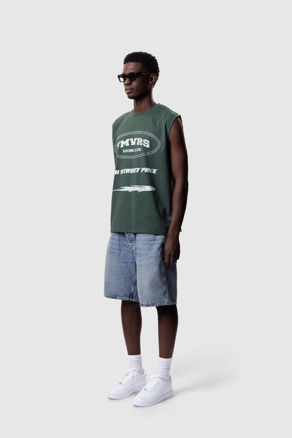 RACER SERIES SLEEVELESS - PINE GREEN