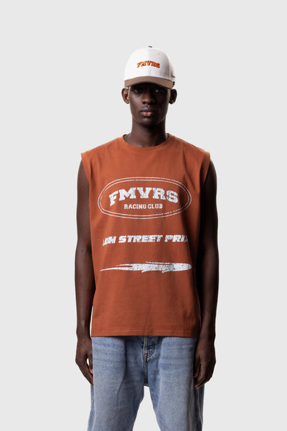 RACER SERIES SLEEVELESS - ORANGE BRICK