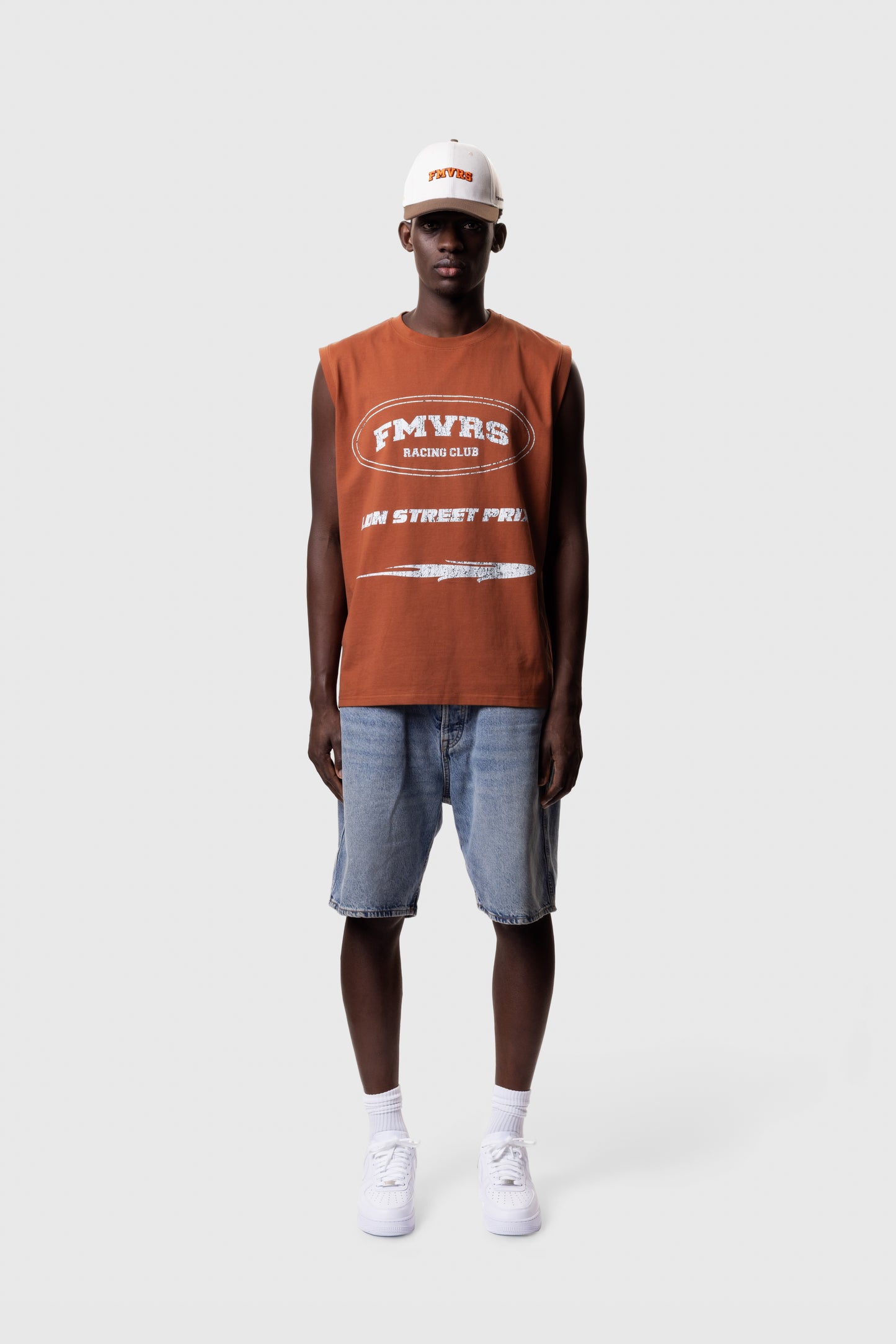 RACER SERIES SLEEVELESS - ORANGE BRICK