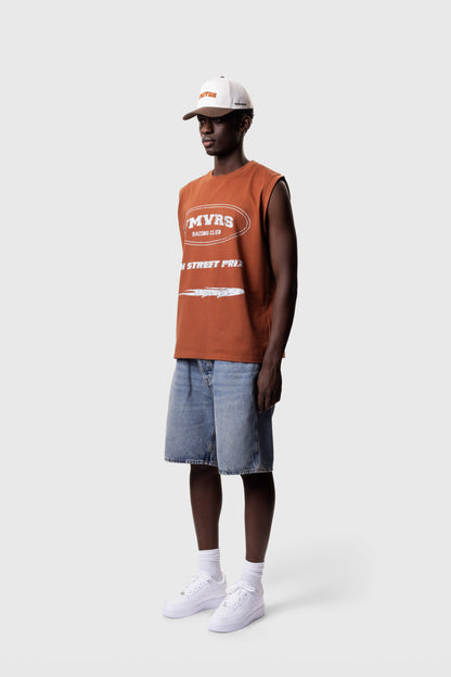 RACER SERIES SLEEVELESS - ORANGE BRICK