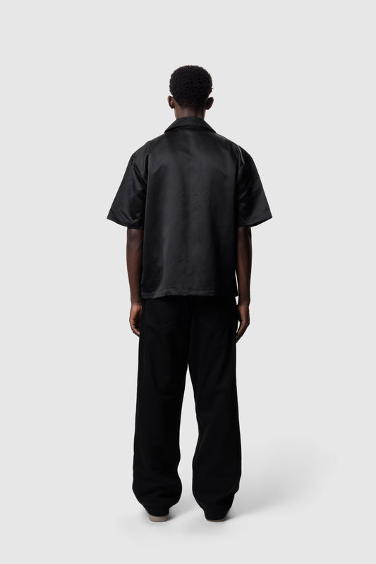 CLUB BOWLING SHIRT- BLACK