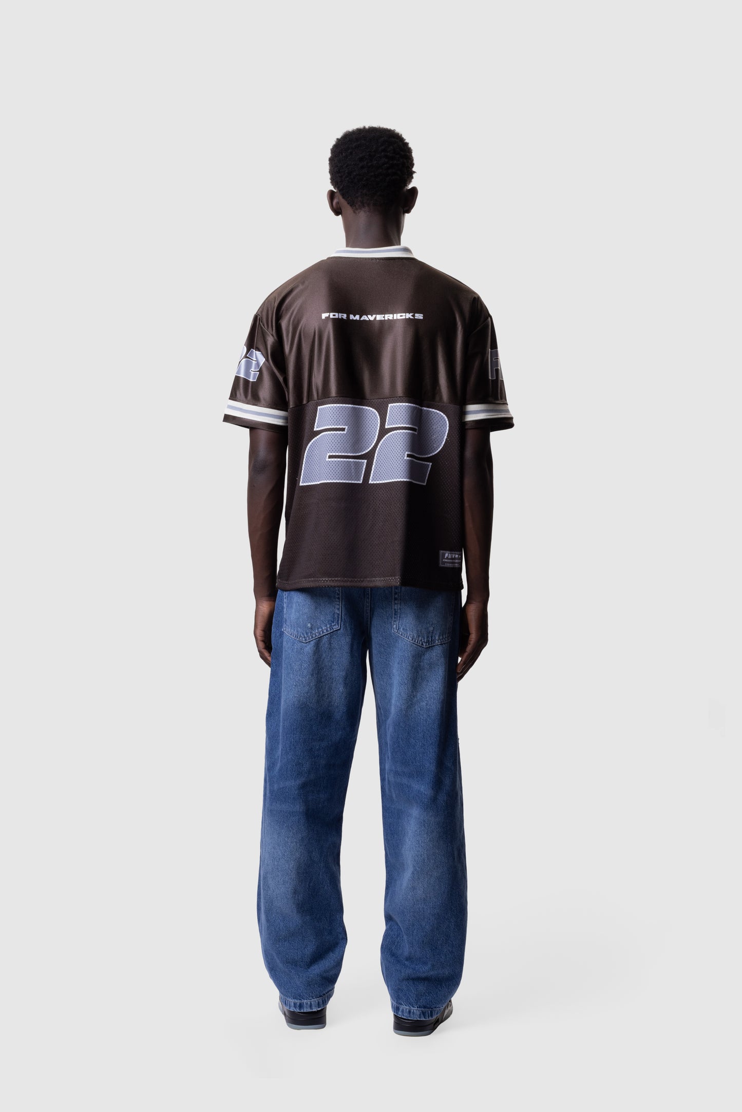 ATHLETIC MESH JERSEY - BROWN
