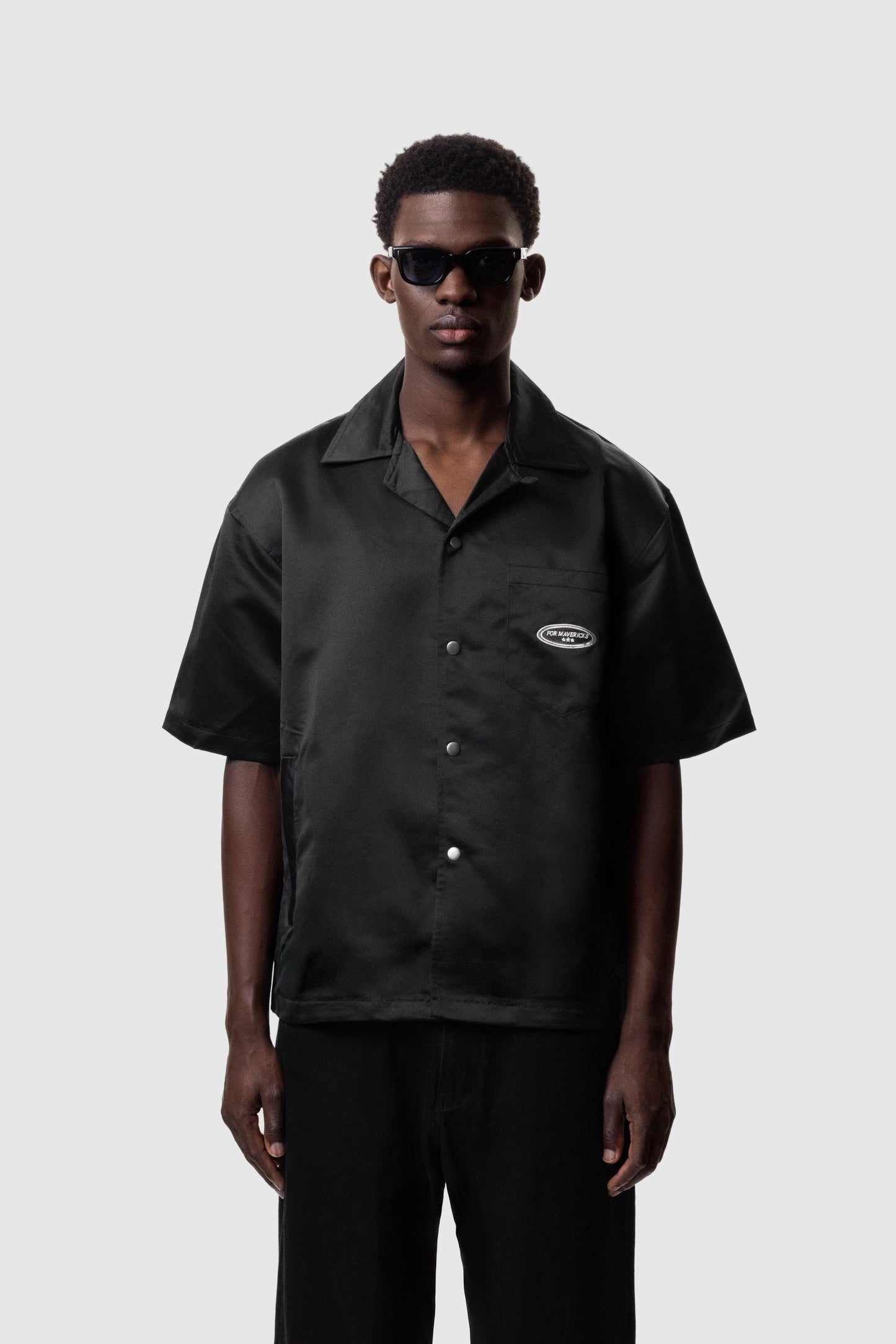 CLUB BOWLING SHIRT- BLACK