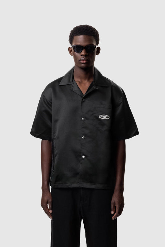 CLUB BOWLING SHIRT- BLACK