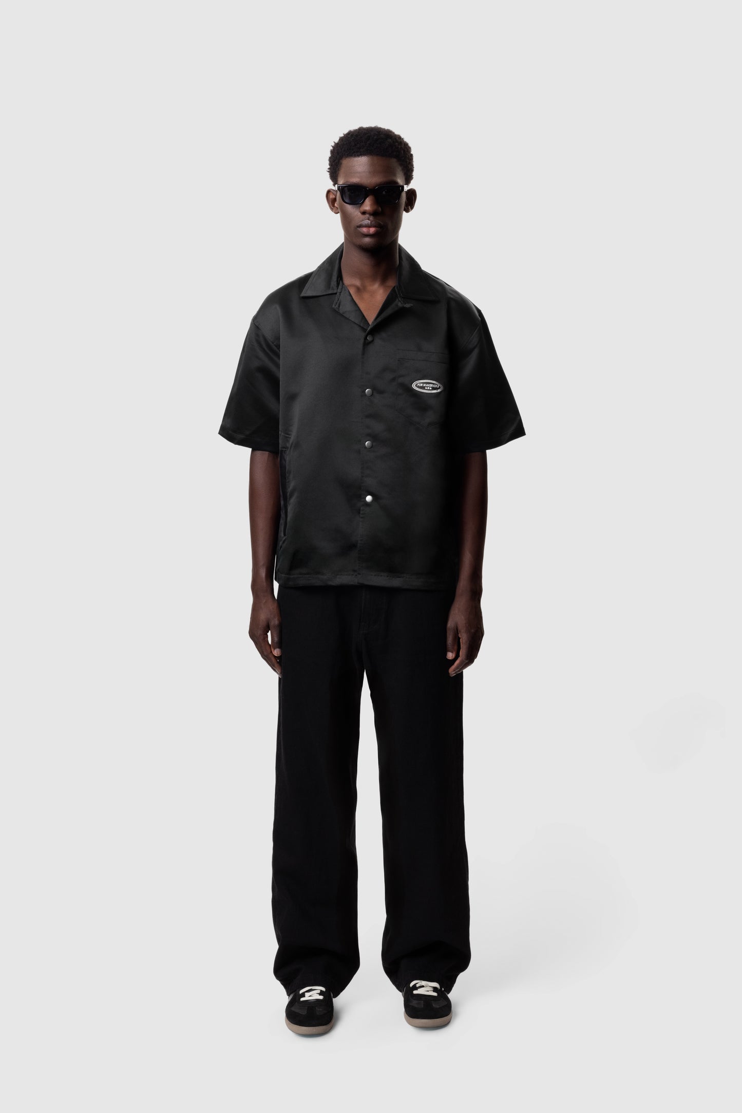 CLUB BOWLING SHIRT- BLACK