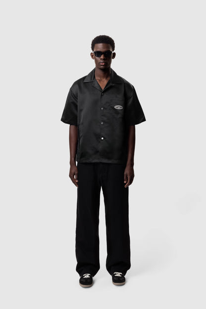 CLUB BOWLING SHIRT- BLACK