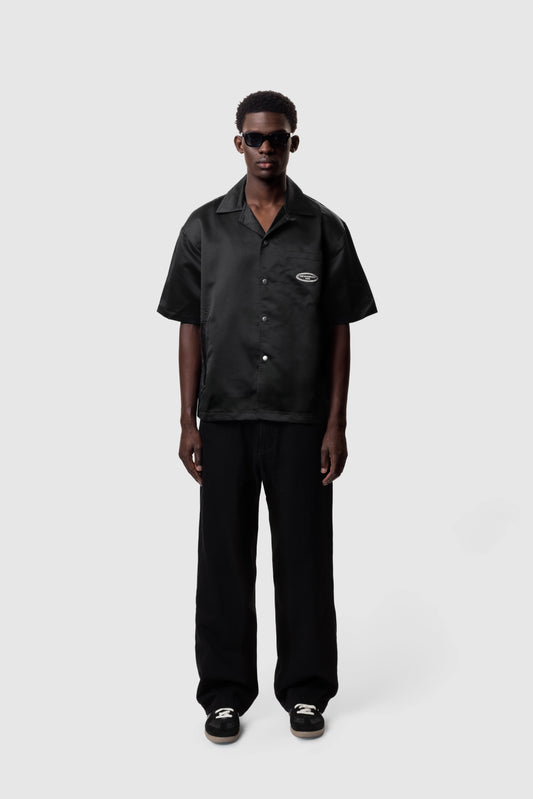 CLUB BOWLING SHIRT- BLACK