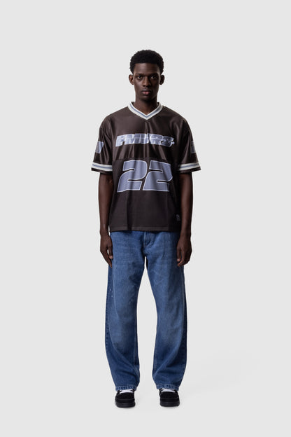 ATHLETIC MESH JERSEY - BROWN