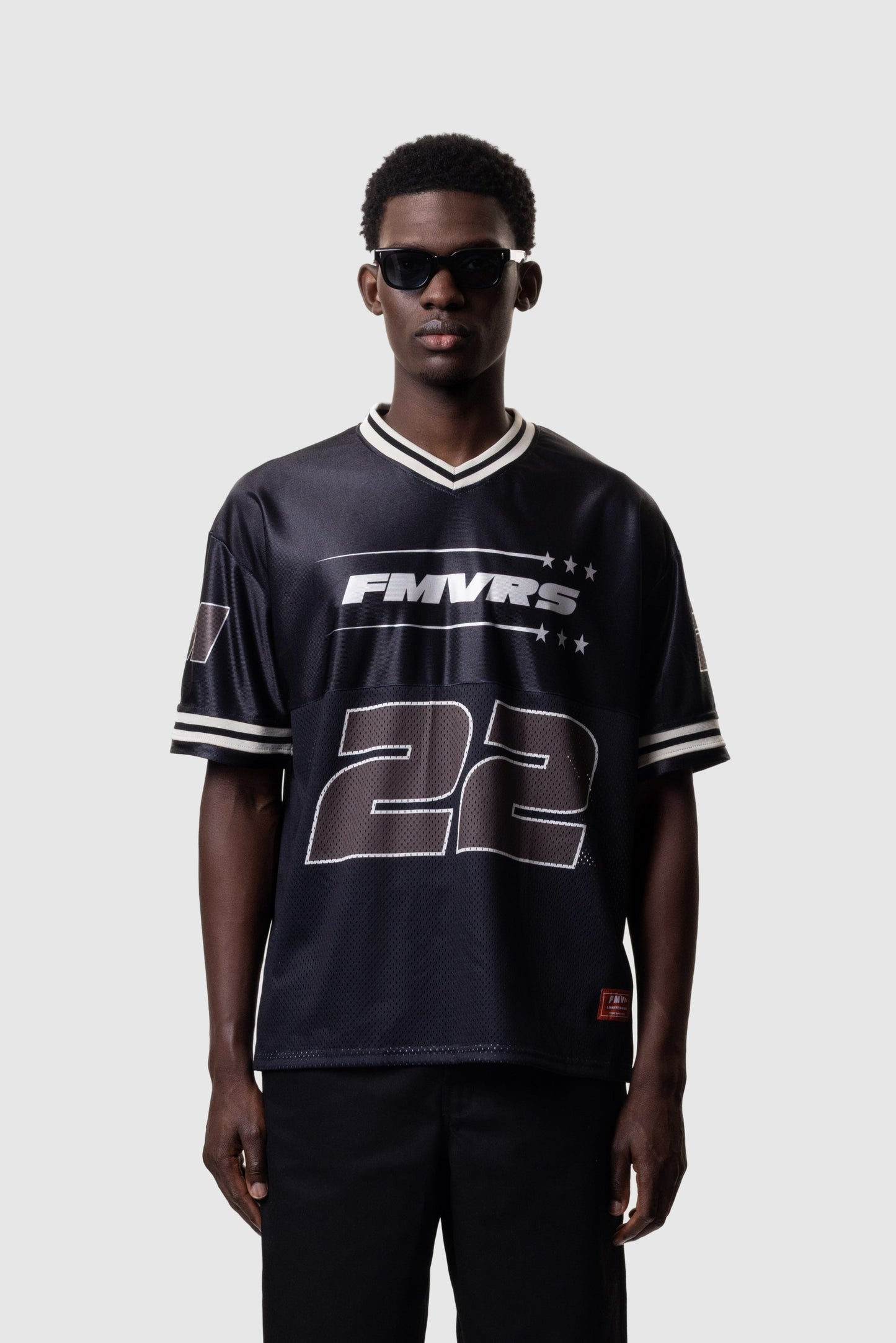 ATHLETIC MESH JERSEY - BLACK