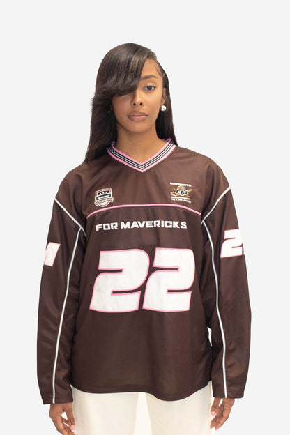 FM Athletic Jersey (Brown/Neon-Pink)