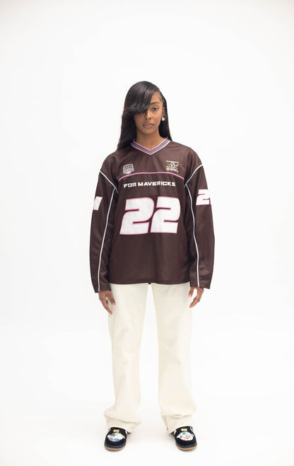 FM Athletic Jersey (Brown/Neon-Pink)