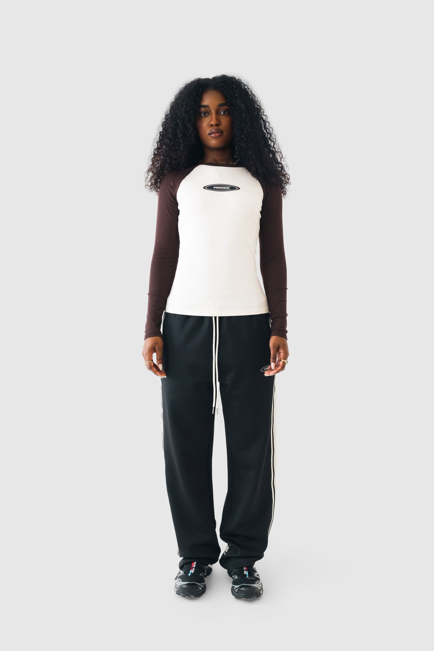 FRM RIBBED T-SHIRT- BROWN