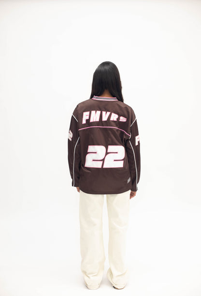 FM Athletic Jersey (Brown/Neon-Pink)